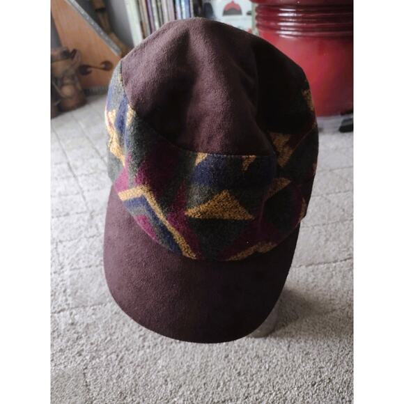 New Multi-color Blanket Wool Cadet Cap Hat By Scala Pronto - Picture 2 of 10